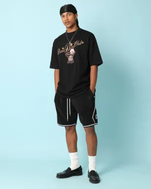 Comfort Fit Men's masculinity Carr?? Hooper Oversized T-Shirt Black