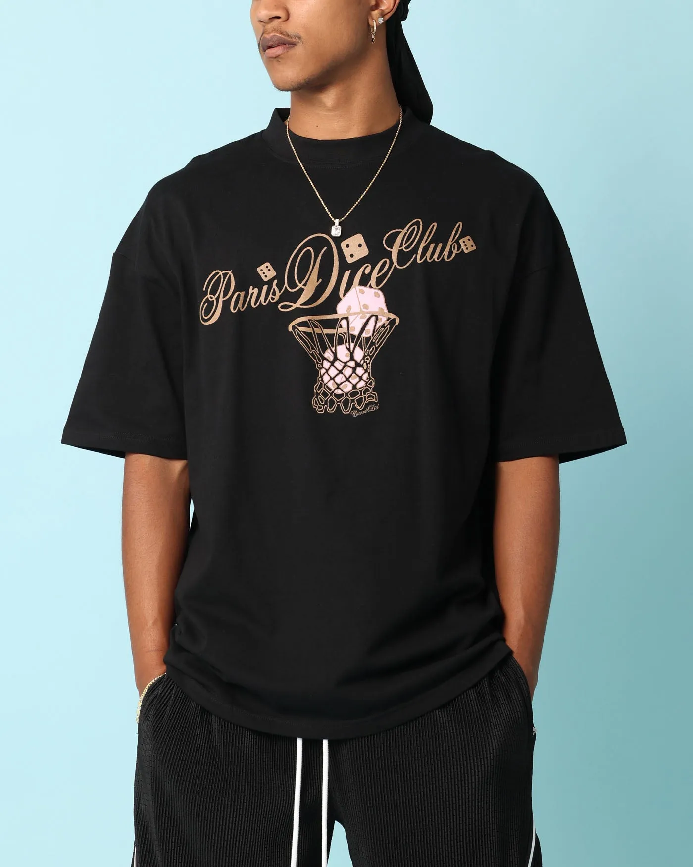 Carr?? Hooper Oversized T-Shirt Black Linen blend