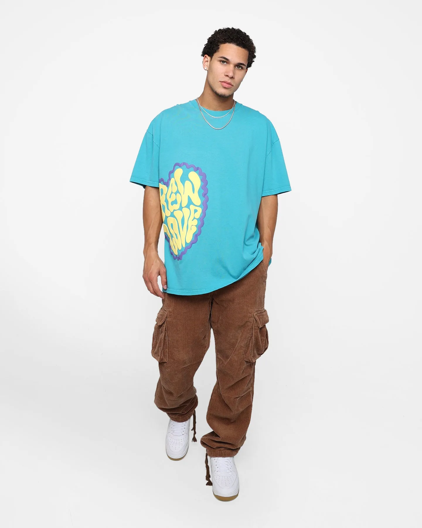 Goat Crew Crew Love T-Shirt Aqua Stylish Details Breathable Cotton Fabric
