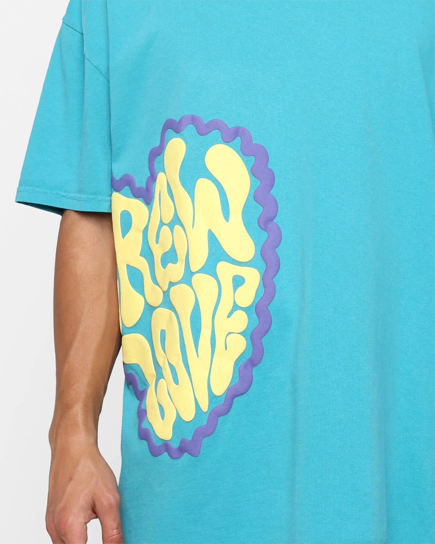 windproof Goat Crew Crew Love T-Shirt Aqua