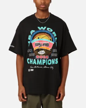 Mitchell & Ness San Antonio Spurs 'Spurs 2014 Champs' 2014 World Champs T-Shirt Black Cozy Style UV Protection Fabric