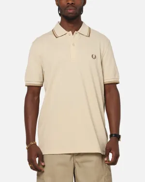 Fred Perry Twin Tipped Polo Shirt Oatmeal Essential Style