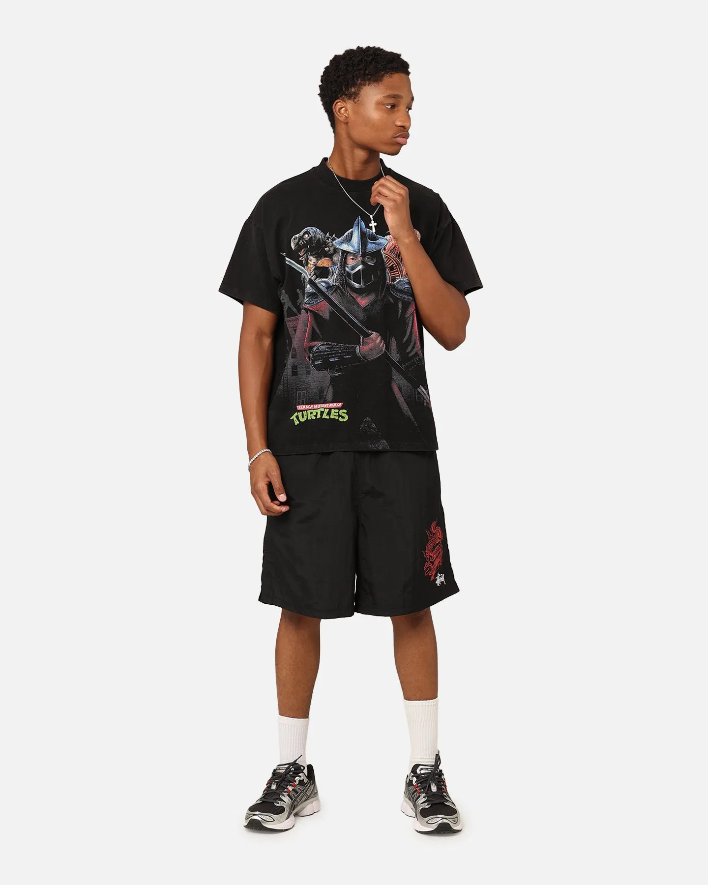 Breathable fabric American Thrift X Teenage Mutant Ninja Turtles Shredder Colossal T-Shirt Black Wash