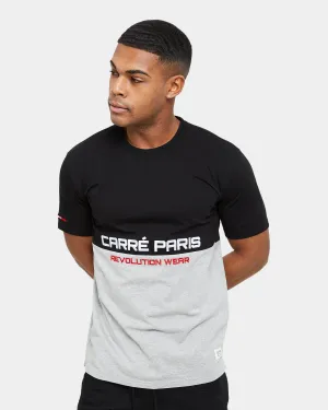 V neck Carre Revolution Wear T-Shirt Back/Grey