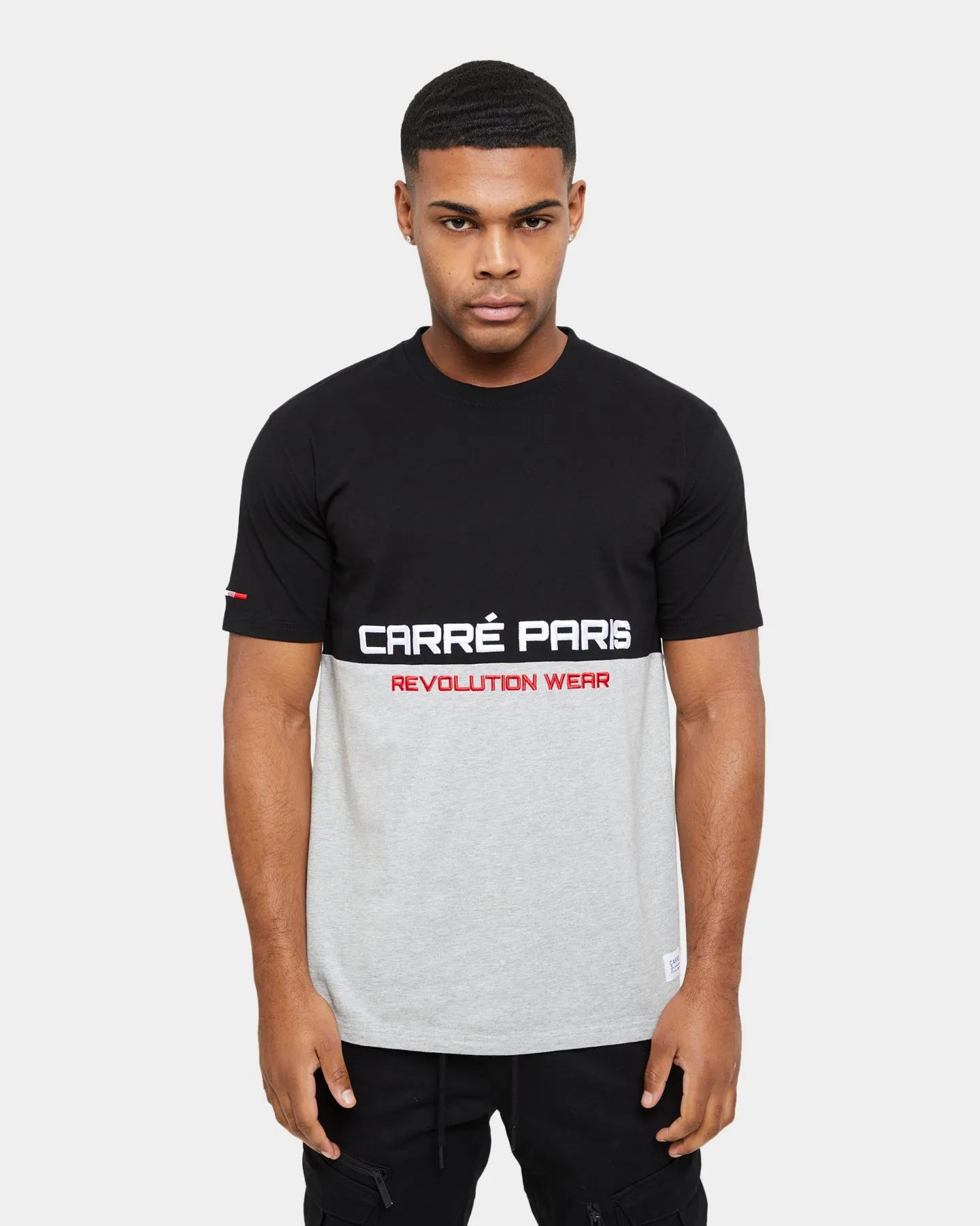 Tagless Design Carre Revolution Wear T-Shirt Back/Grey