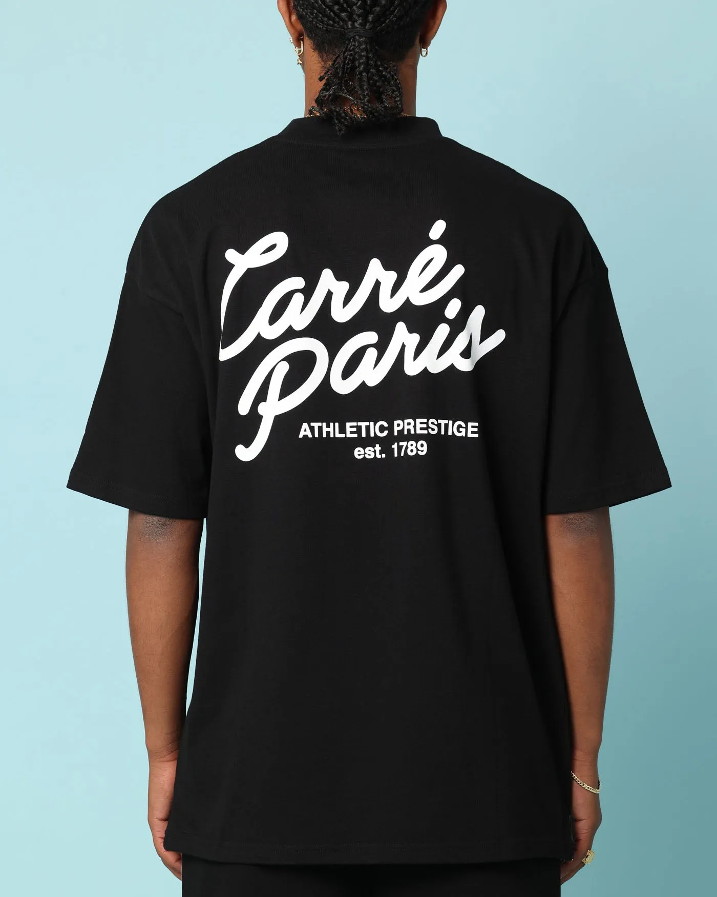 Carr?? Gorgeous Script Oversized T-Shirt Black City Casual Light Layer
