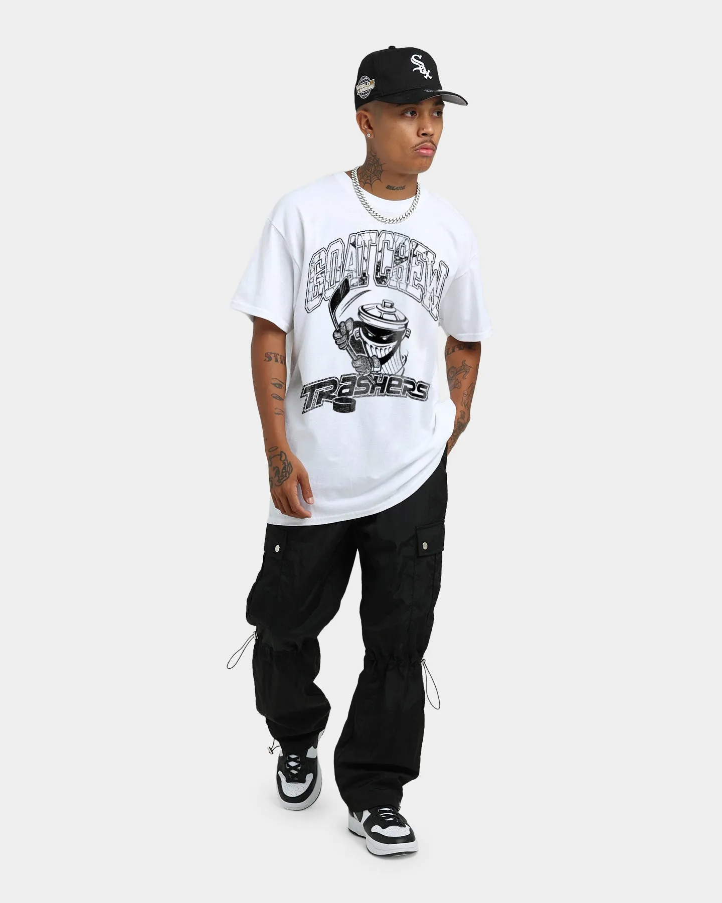 Goat Crew Trashers Vintage T-Shirt White Festival wear ComfortFirst