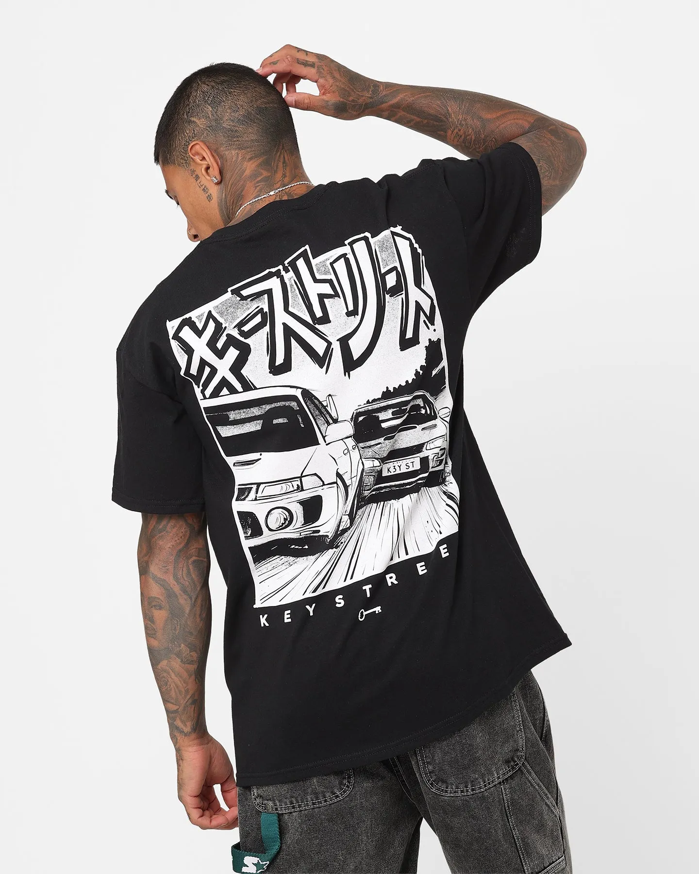 Key Street Versus T-Shirt Black Chill Design Airflow Ventilation