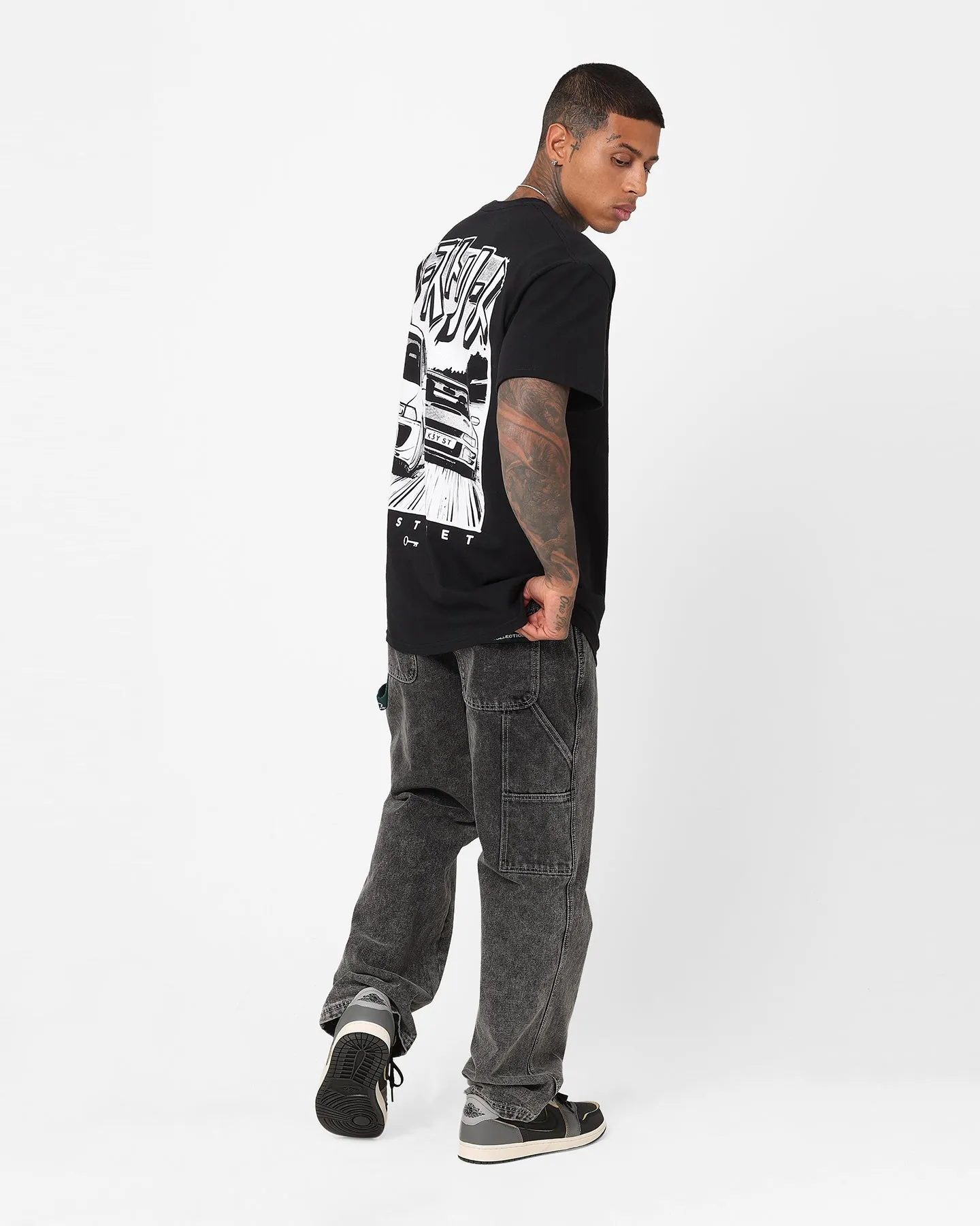Key Street Versus T-Shirt Black TemperatureControl Fabric informal gathering