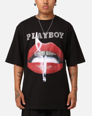 Playboy Diamant?? Lips T-Shirt Black Versatile Comfort Wear