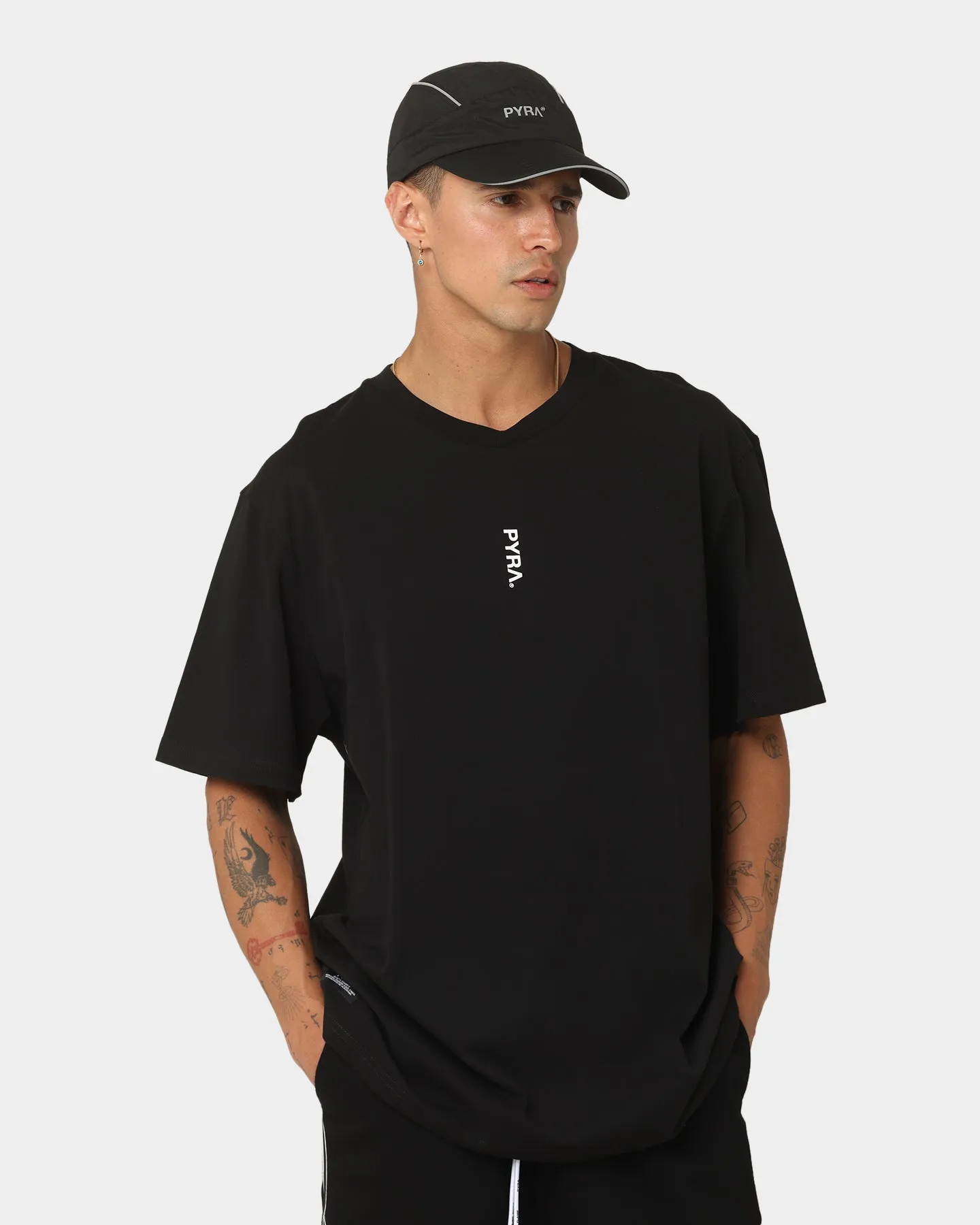 Breezy Design Perfect for Workouts PYRA Blaze T-Shirt Black