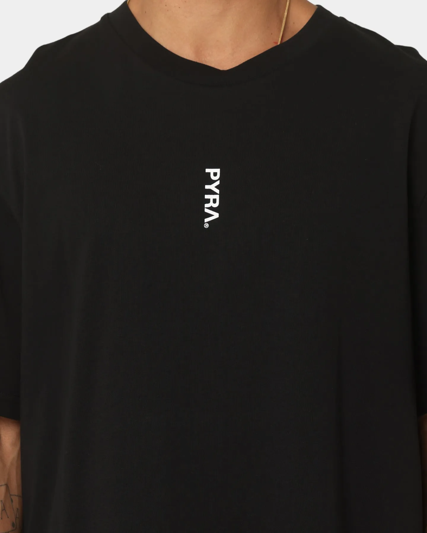 PYRA Blaze T-Shirt Black Stretchable Weave Cozy Design
