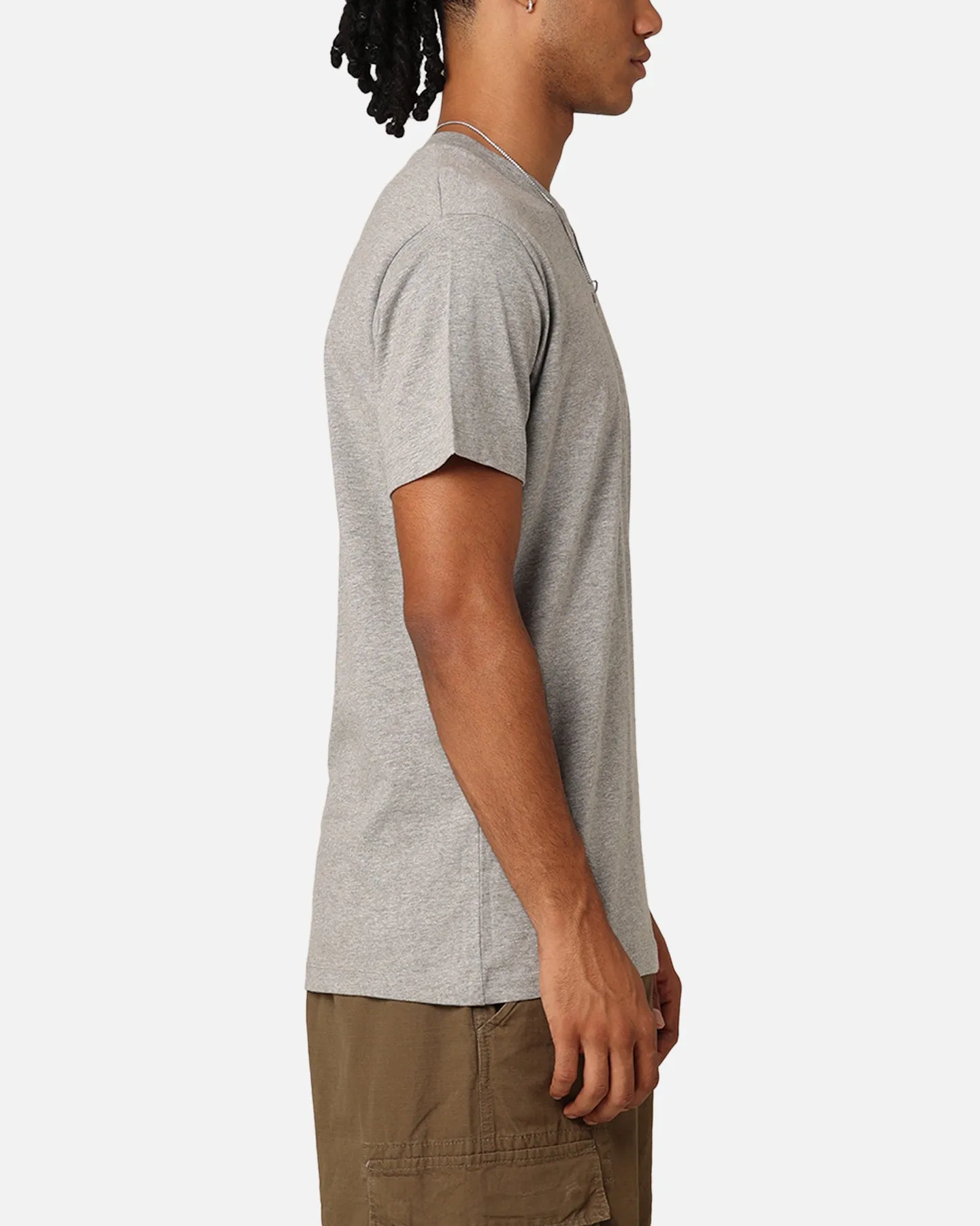 RATS GET FAT W17 BLANK SS TEE GREY HEATHER UV protected Relaxed and Easy