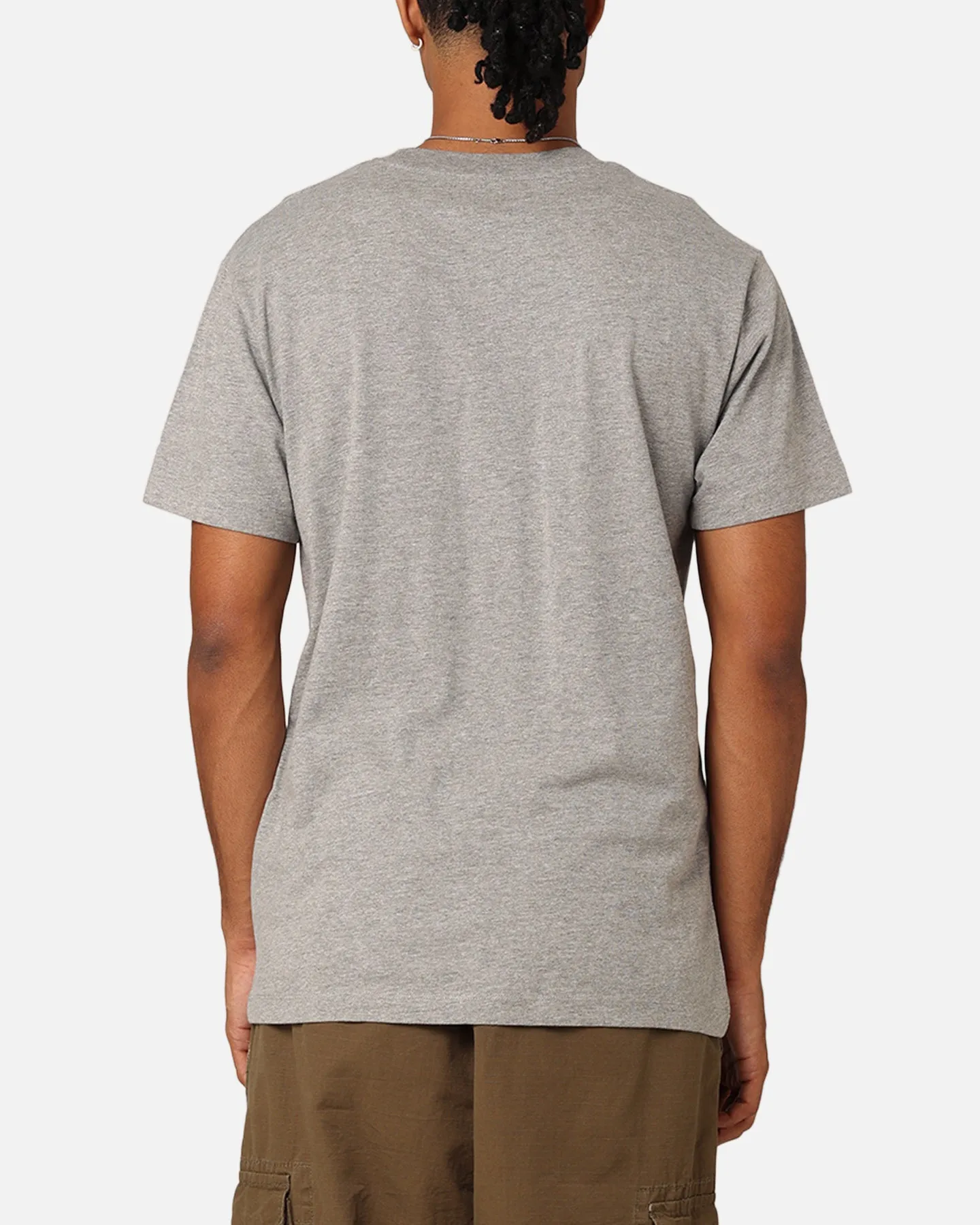 Beach relaxation RATS GET FAT W17 BLANK SS TEE GREY HEATHER