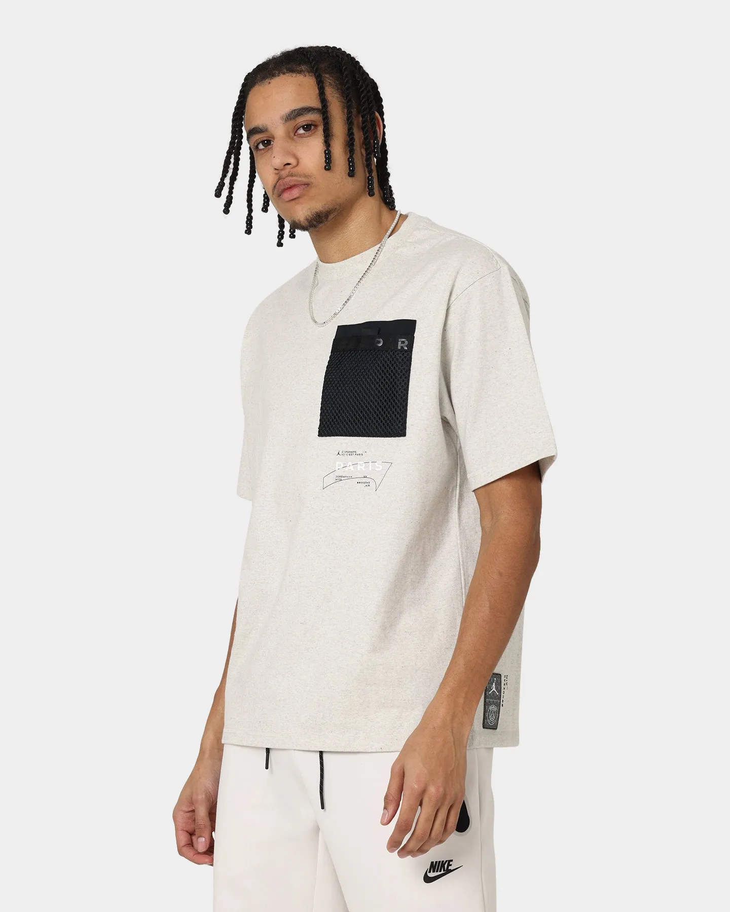 Fit for Any Season Jordan X Paris Saint-Germain Pocket T-Shirt Black/Dark Heather Grey