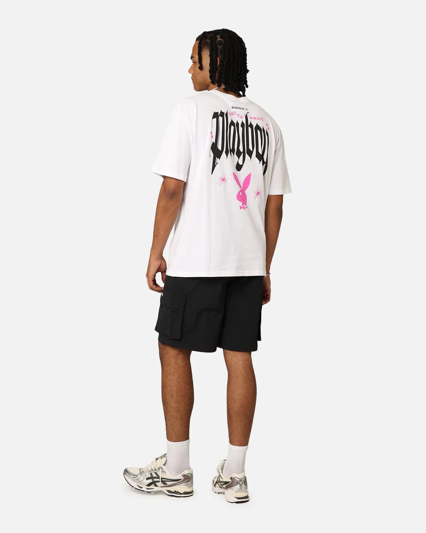 Classic Outfit Style Playboy Card T-Shirt White
