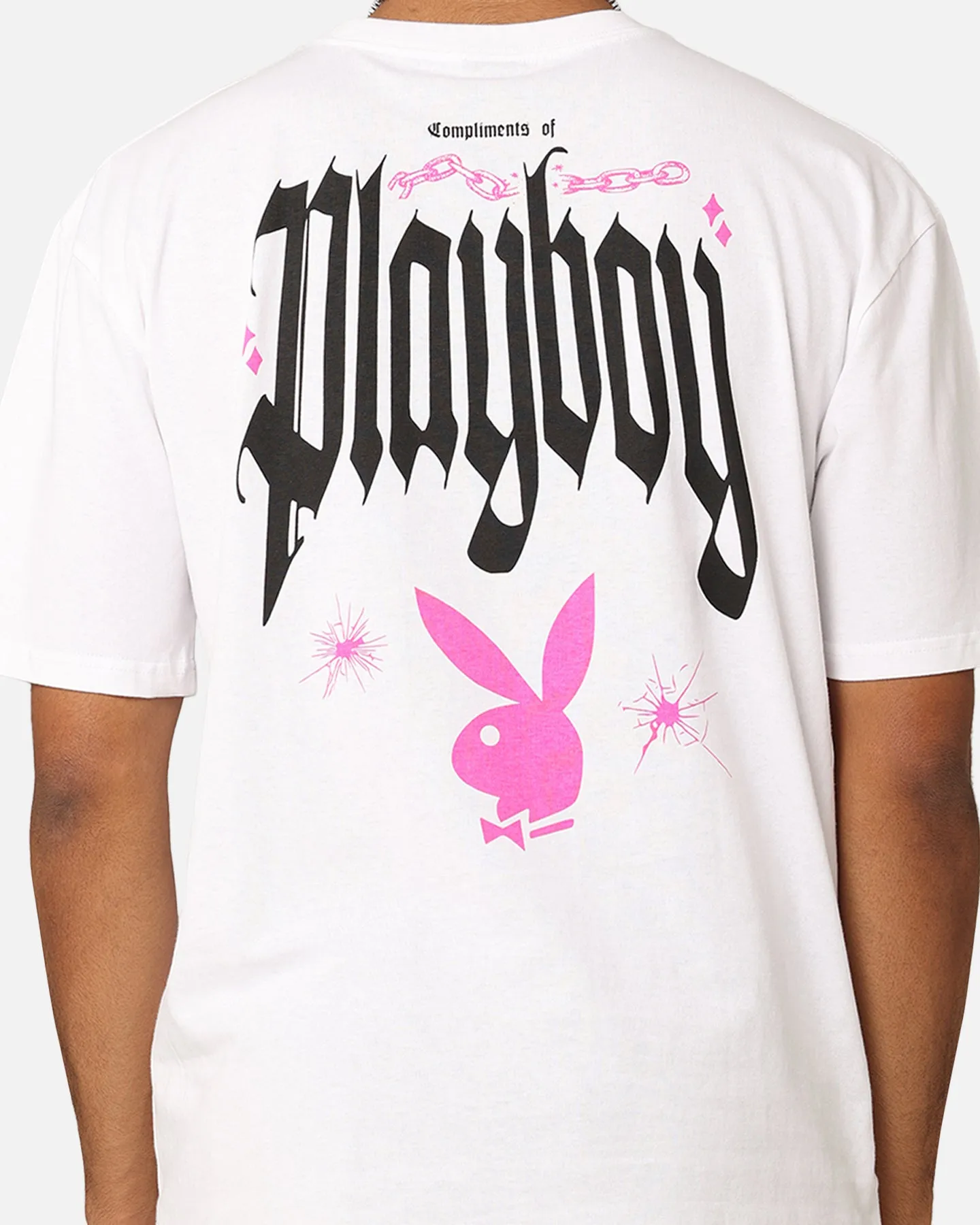 Playboy Card T-Shirt White Casual Layering Wear Chic Fashion