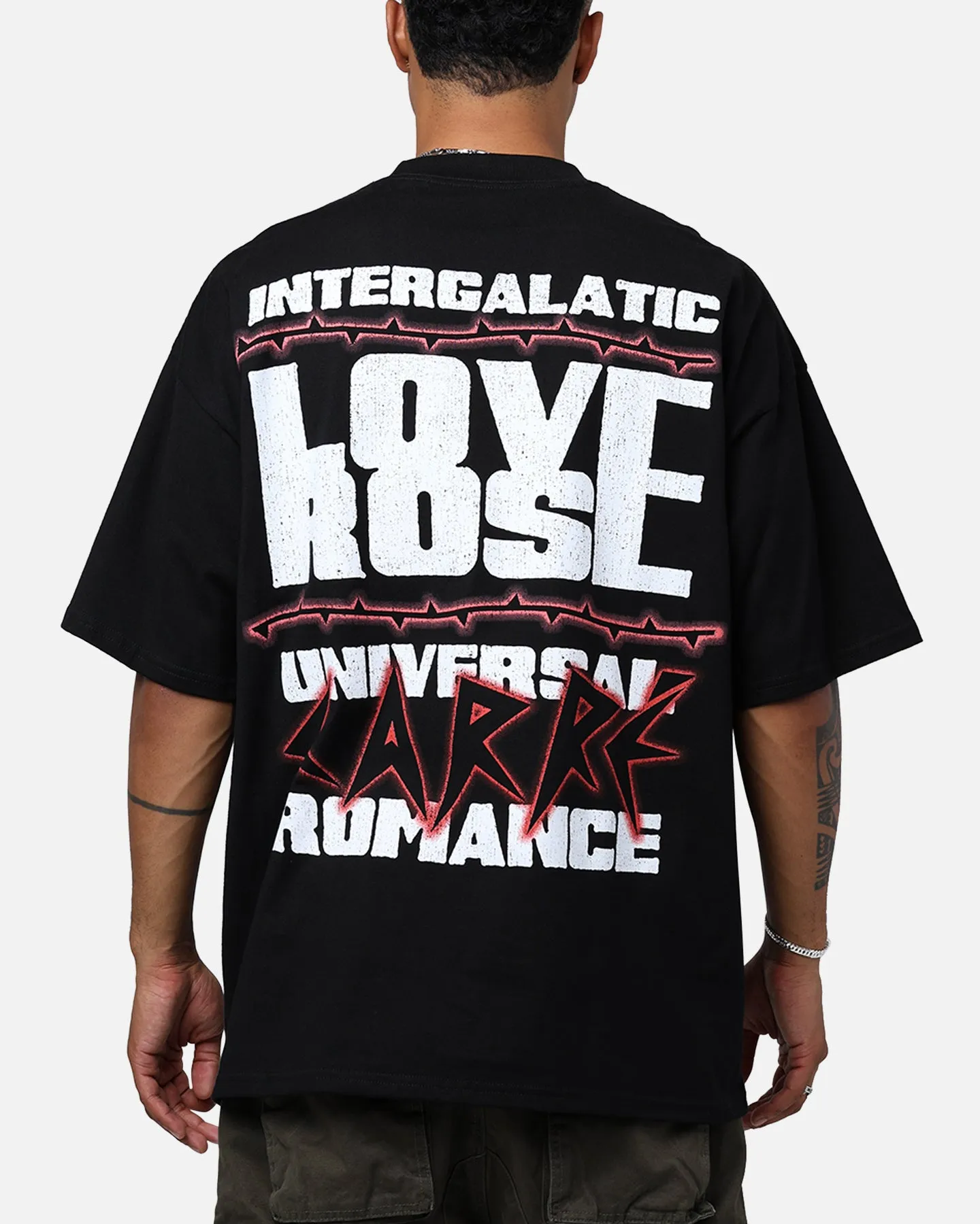 Carre Love Rose Vintage T-Shirt Washed Charcoal AntiPilling Treatment Fade Resistant Dye