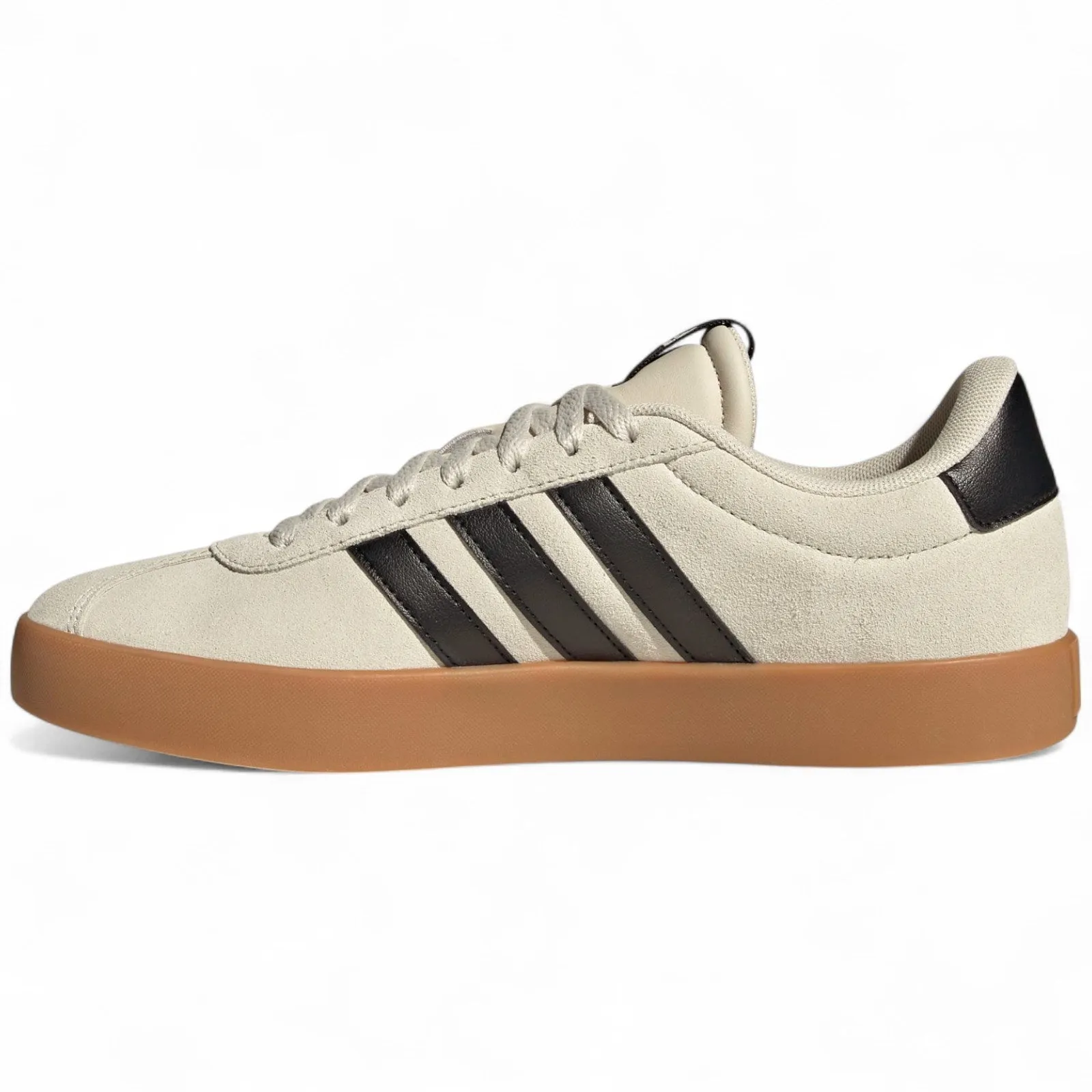 adidas VL Court 3.0 Mens Regular-Fit Lace Trainers Adjustable Hook and Loop Closure Muscle Aid