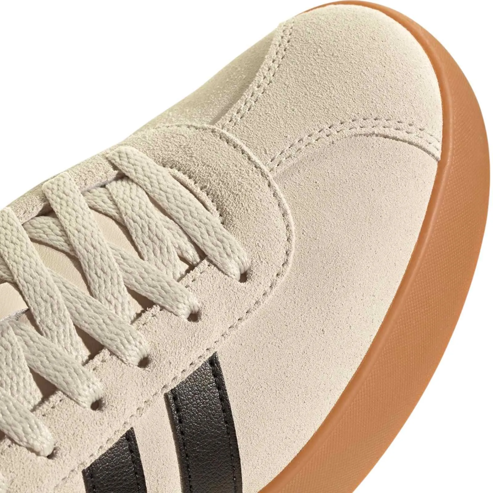 adidas VL Court 3.0 Mens Regular-Fit Lace Trainers Canvas