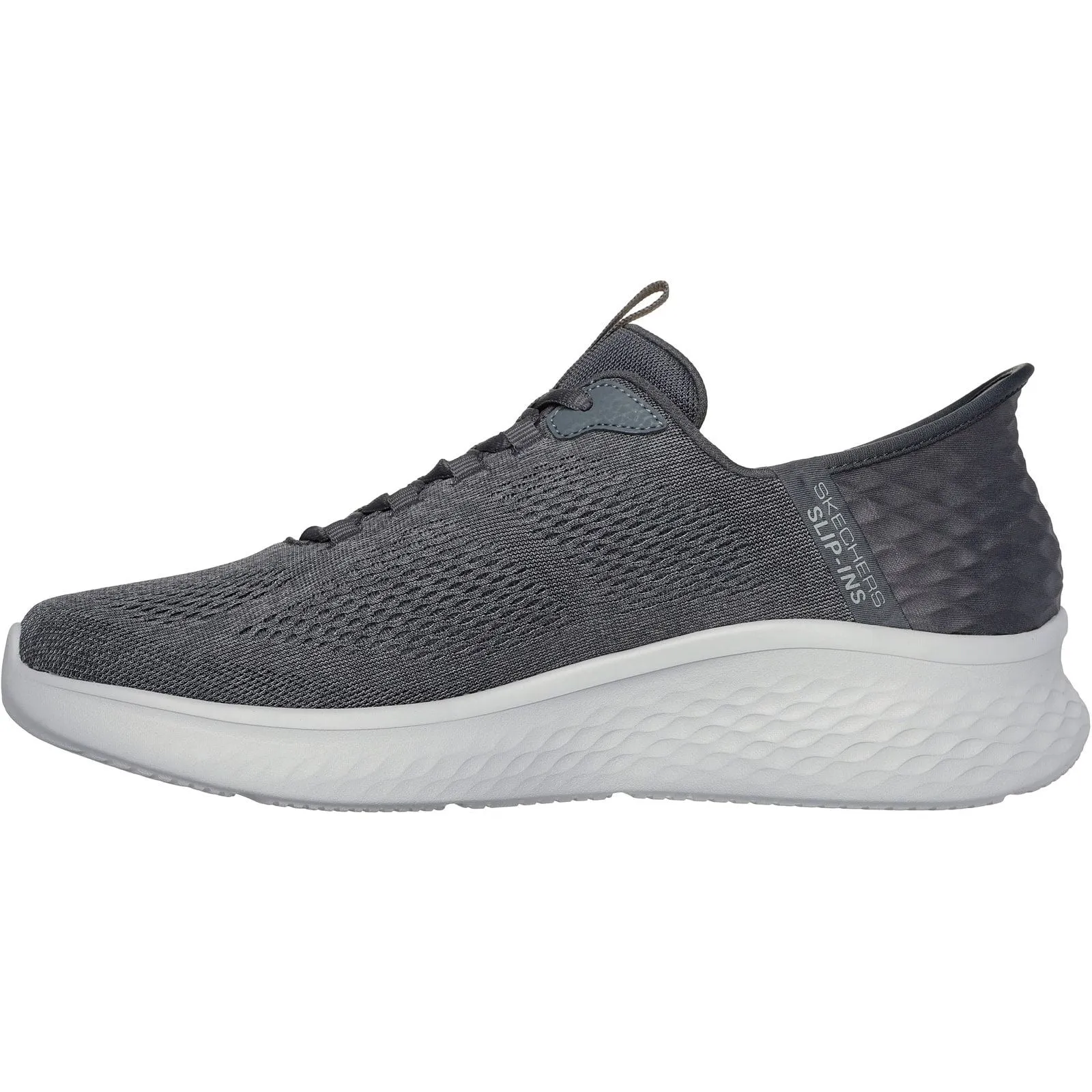Skechers Mens Skech-Lite Pro Primebase Trainers Charcoal/Blue Short Trip