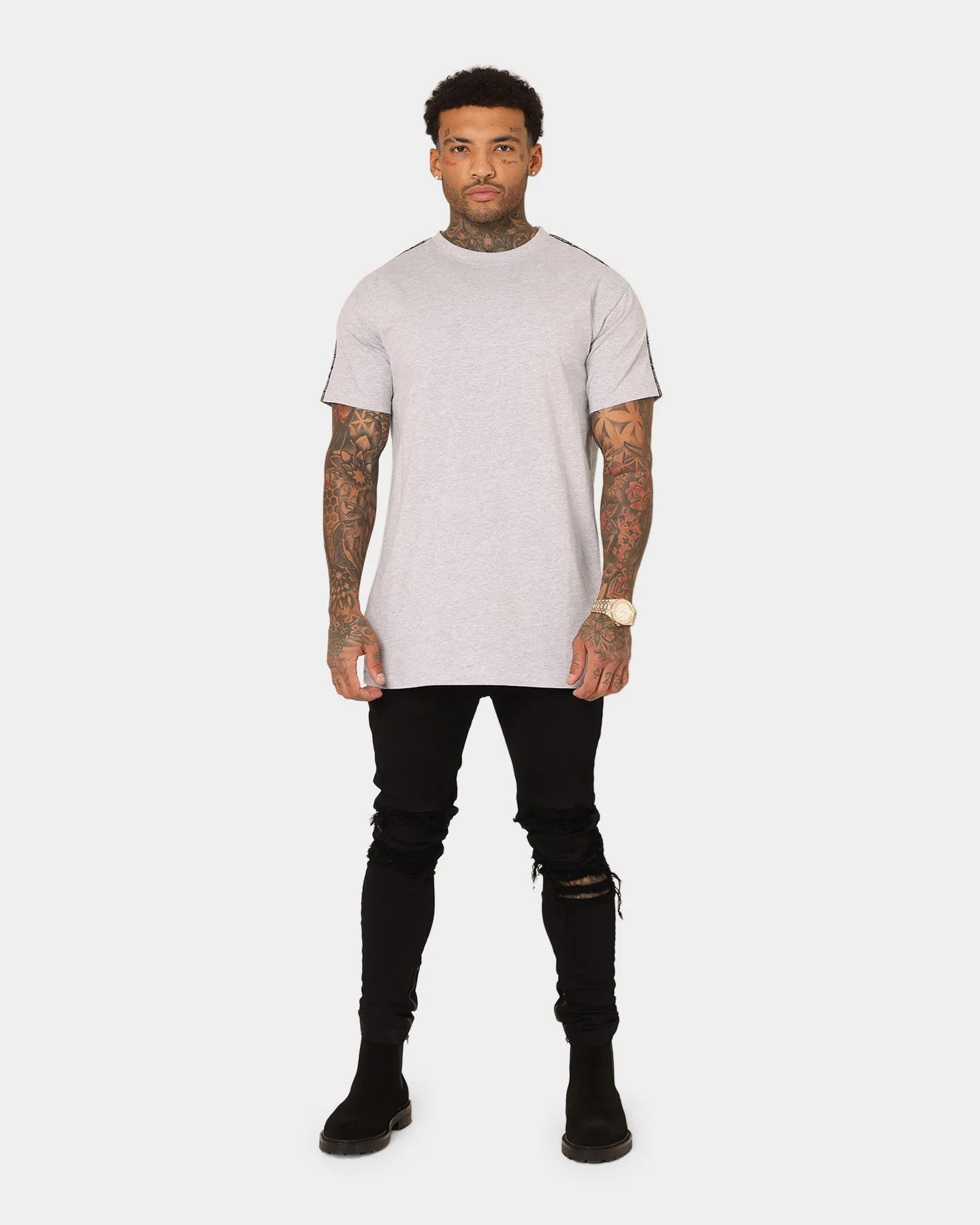 Saint Morta Rev Lafayette T-Shirt Grey/Black Outdoor Activity Breathable Material