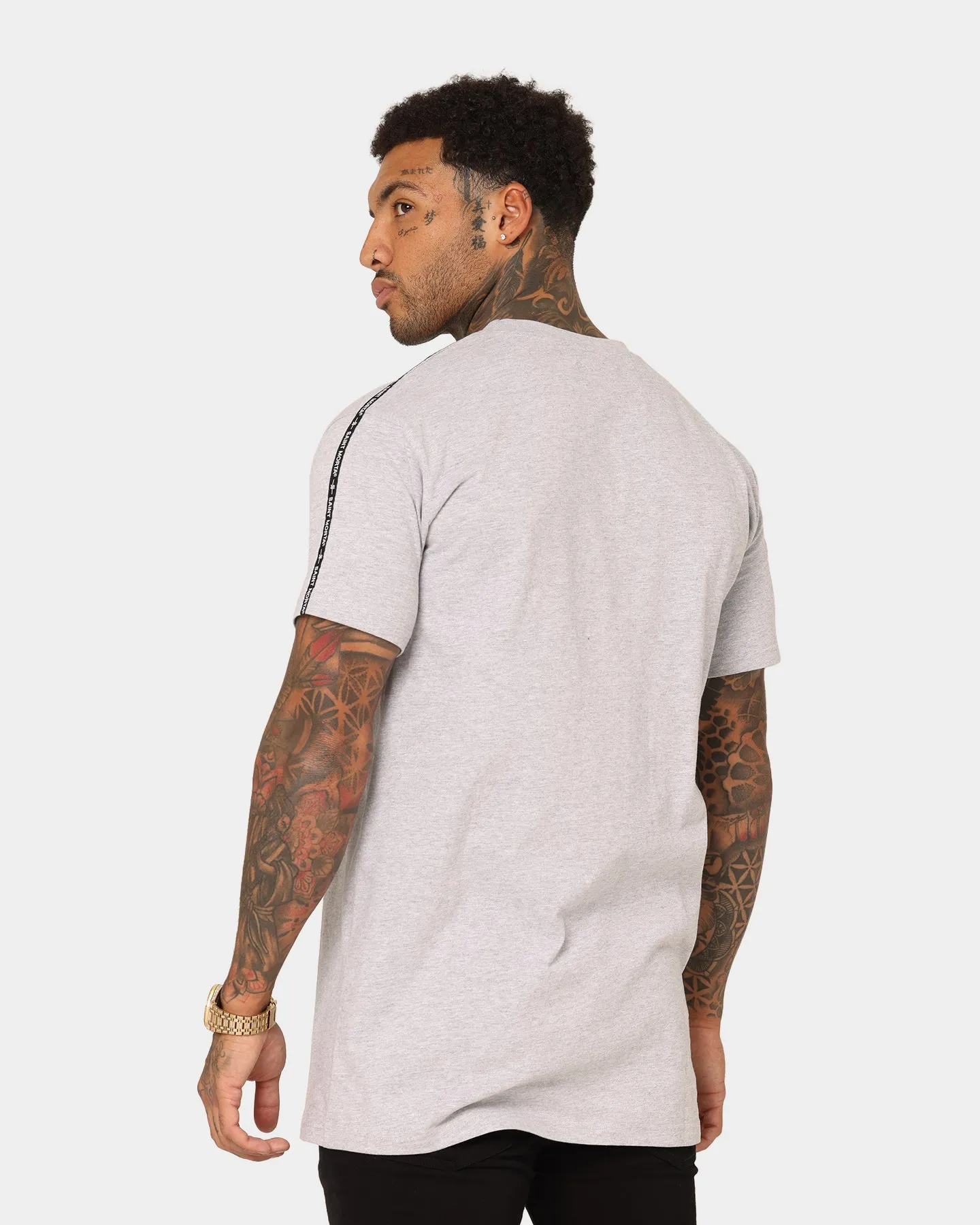 Saint Morta Rev Lafayette T-Shirt Grey/Black MinimalistDesign