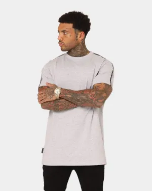 Raw Edge Hem Saint Morta Rev Lafayette T-Shirt Grey/Black