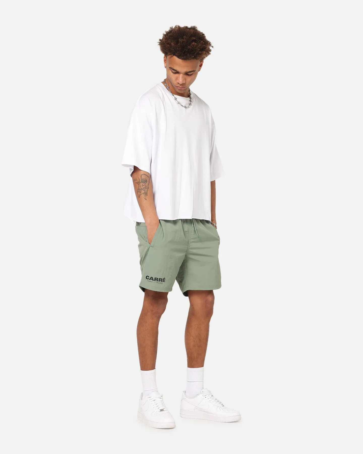 Carre Motion Beach Shorts Khaki Jogging Ready