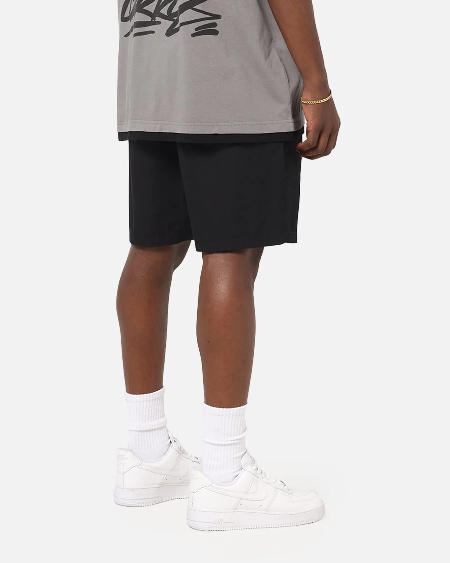 Quick Access Cargo Pockets Classic Comfort Carre Star Academy Beach Shorts Black