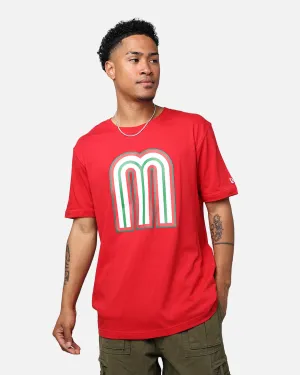 New Era Mexico National Baseball Team World Baseball Classic T-Shirt Scarlet Stylish and Fun Affordable accessibility