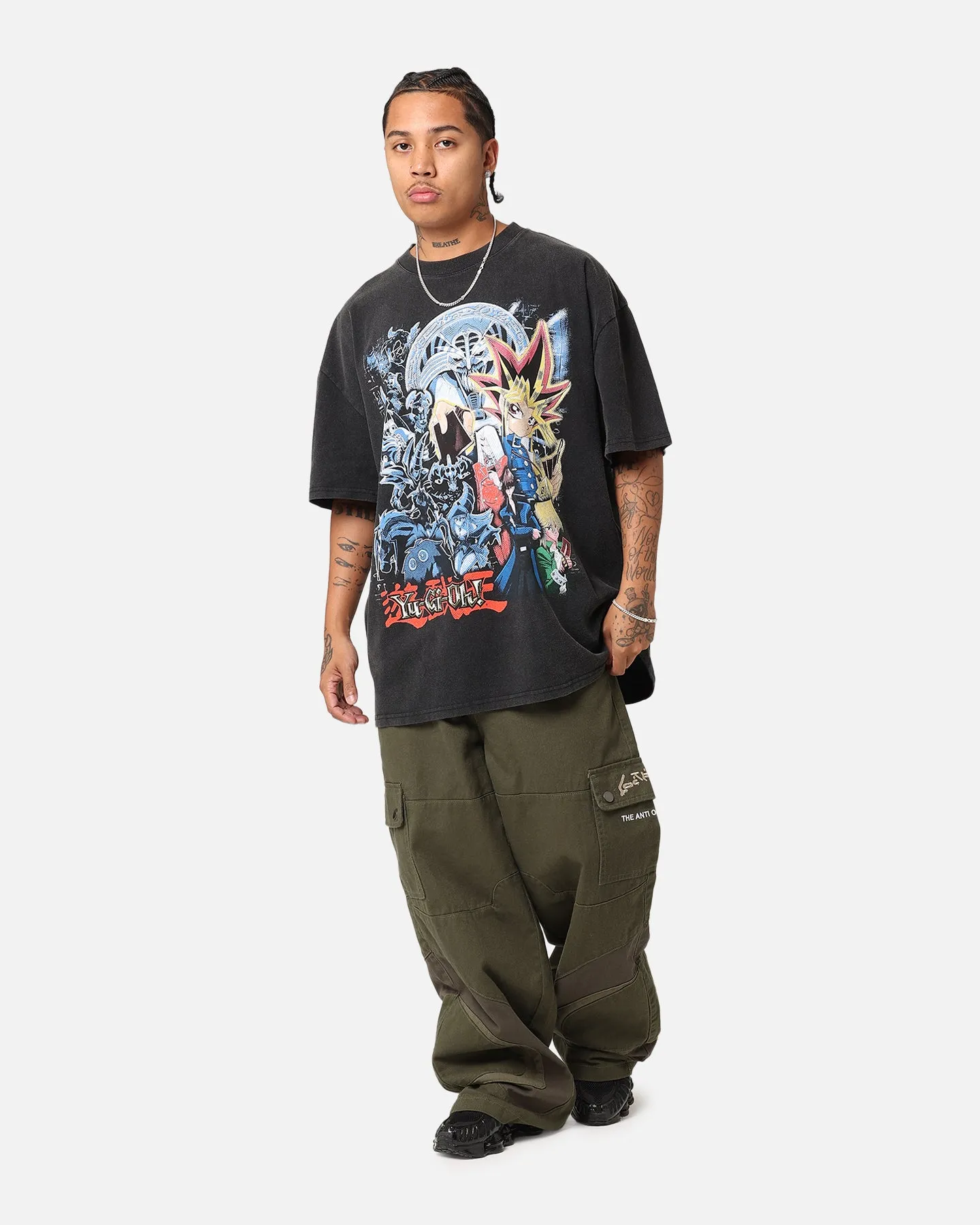 Goat Crew X Yu-Gi-Oh! Yami Yugi Heavy T-Shirt Vintage Black Abrasion Resistant Fabric