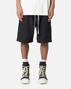 Hot Weather MNML Side Snap Nylon Shorts Black