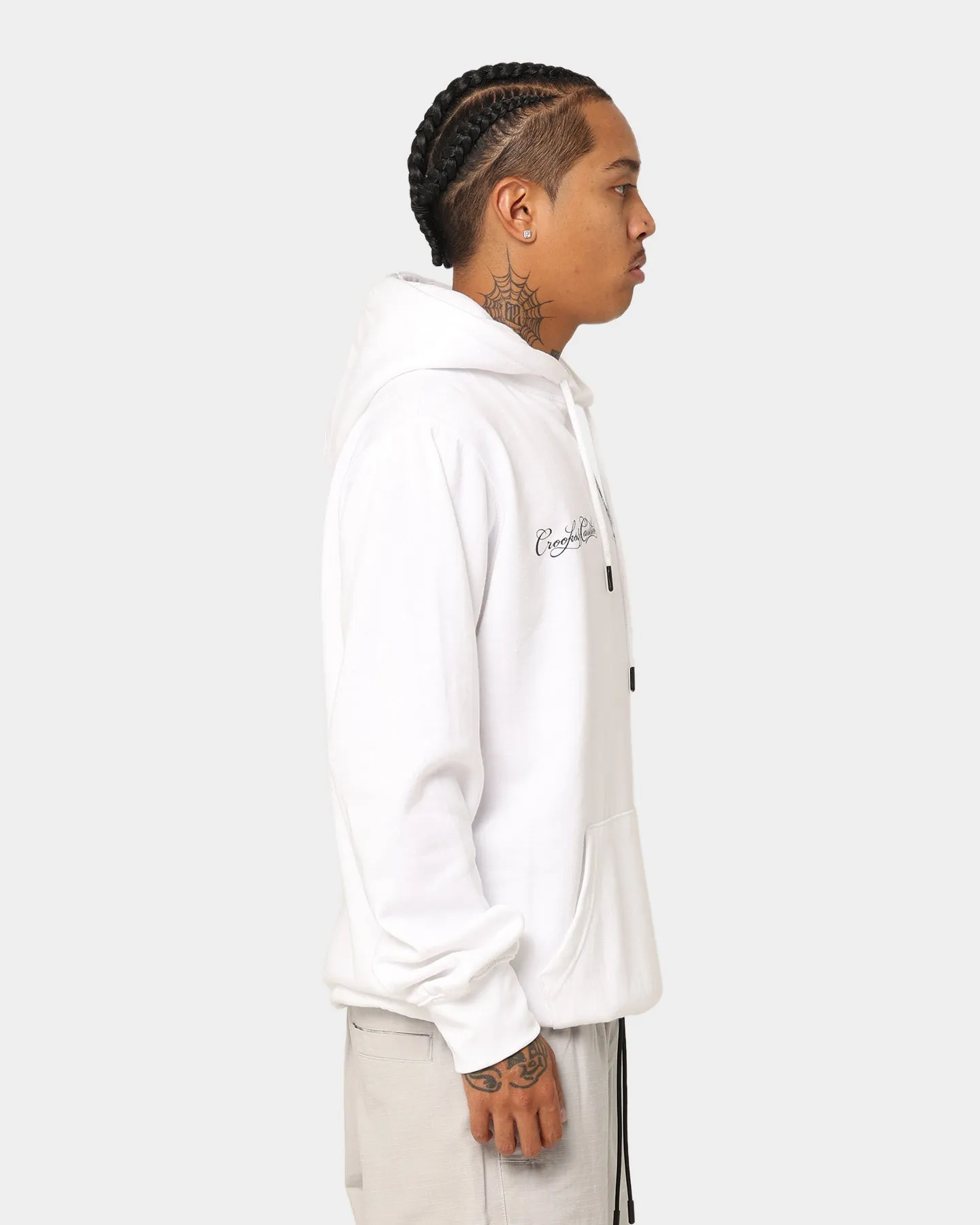 Sporty Style Crooks & Castles Varsity Of Old Hoodie White