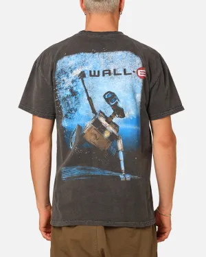 American Thrift X Pixar Wall.E Heavyweight T-Shirt Black Wash Casual and Soft PreShrunkCotton
