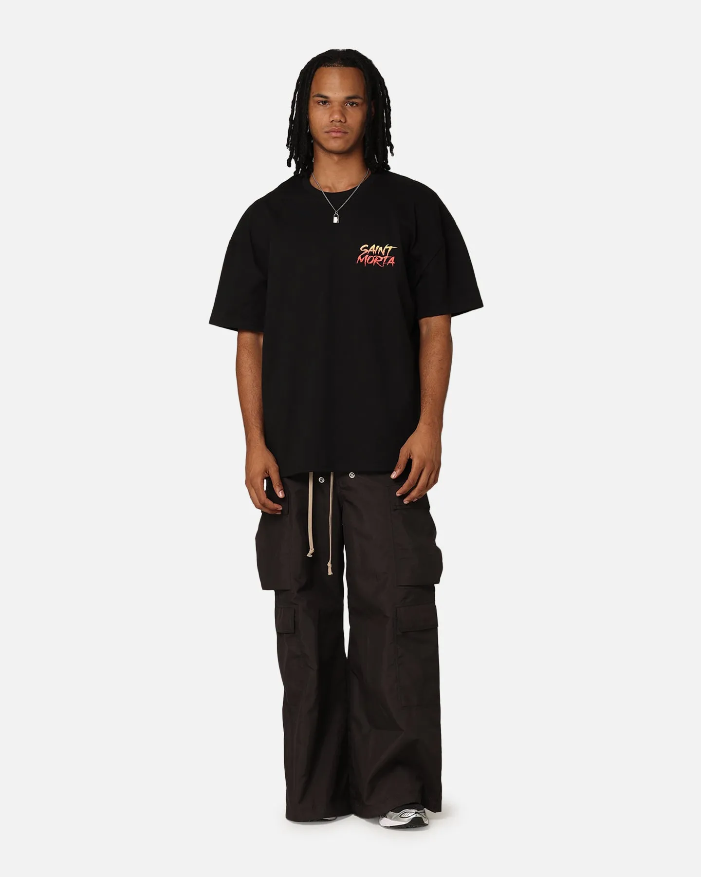 Saint Morta Deranged T-Shirt Black Basic Wardrobe Piece