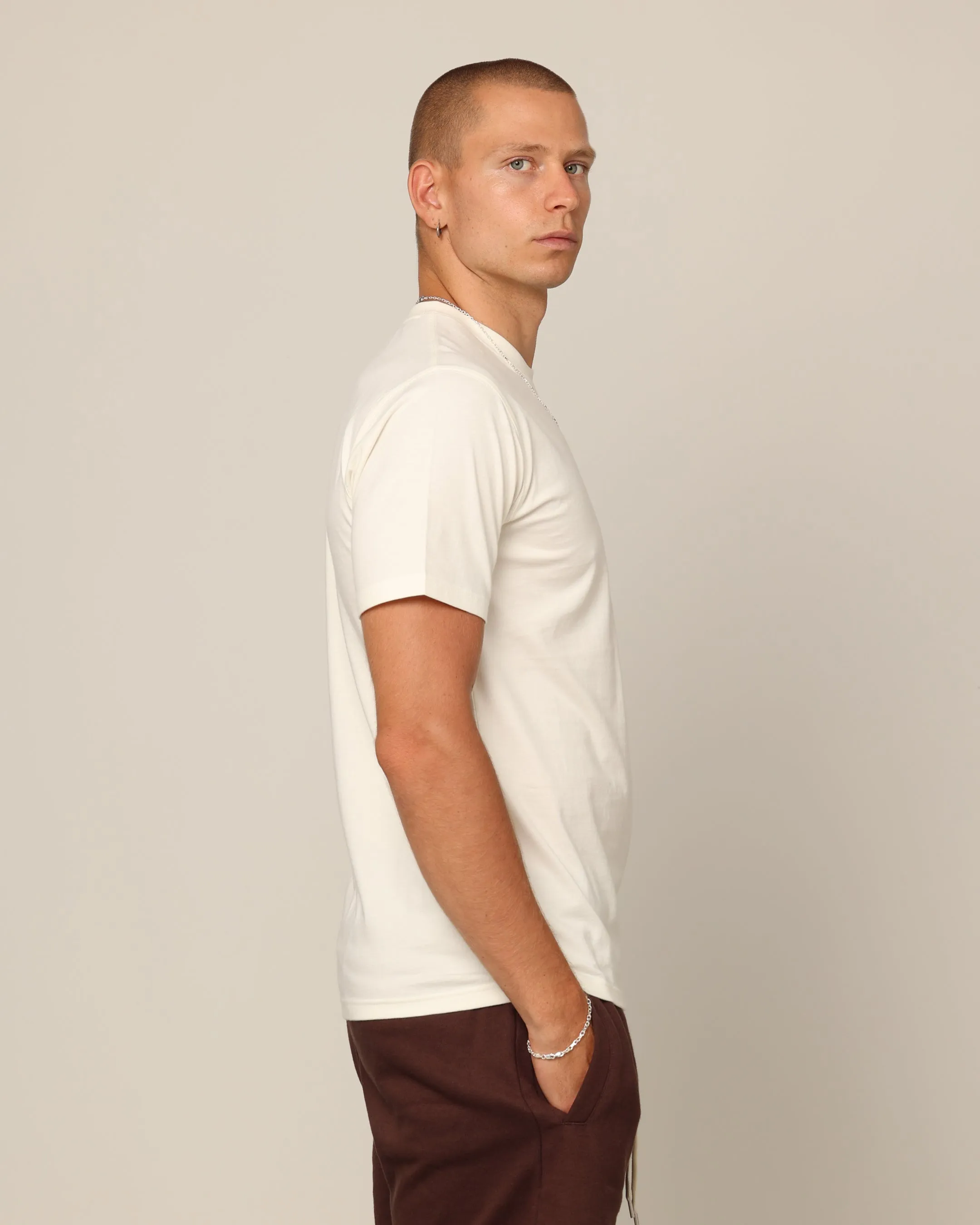 Casual everyday wear Quality Layer Carr?? Blanc Form T-Shirt Off White
