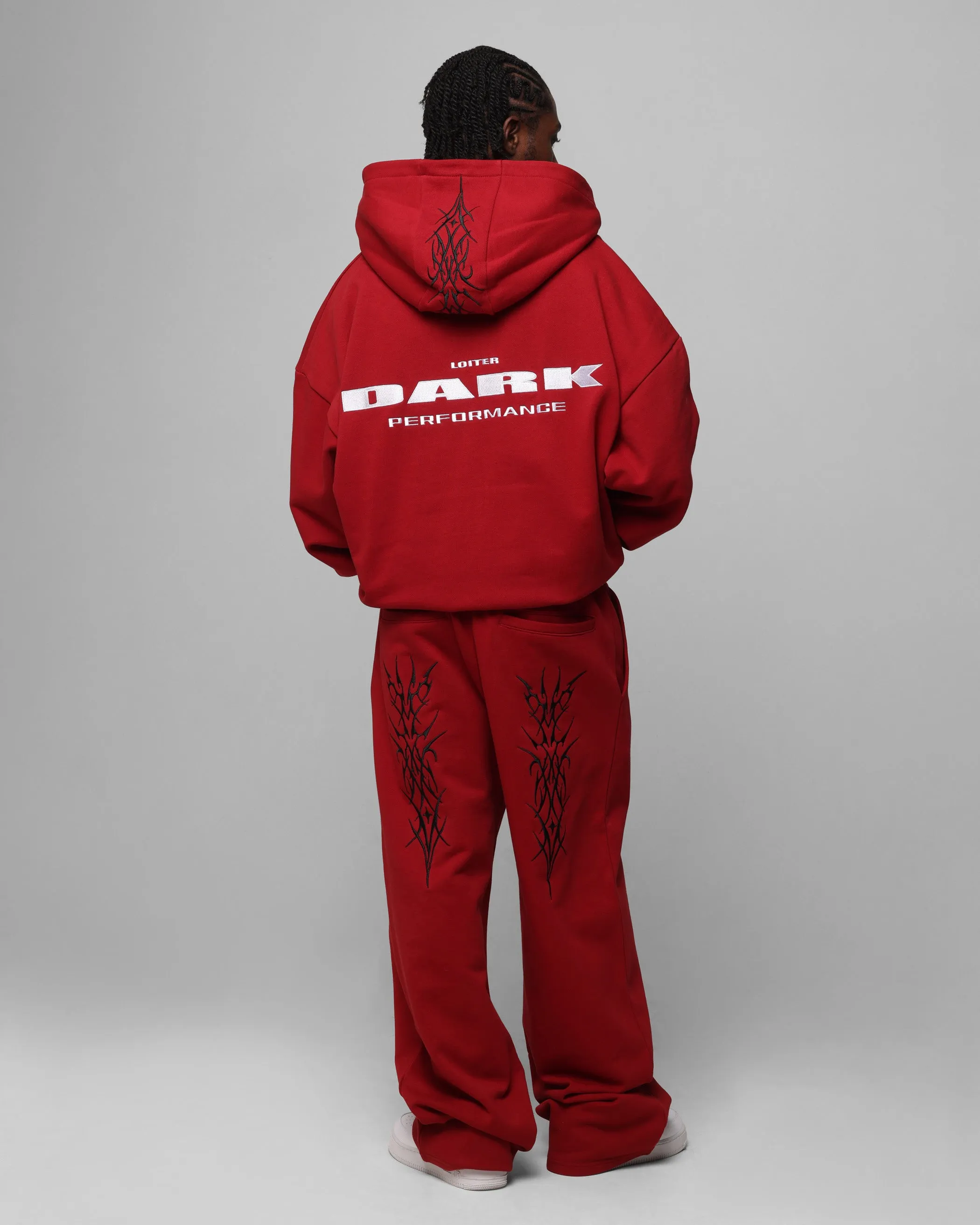 Loiter Blood Born Zip Hoodie Burgandy Bactrian camel like