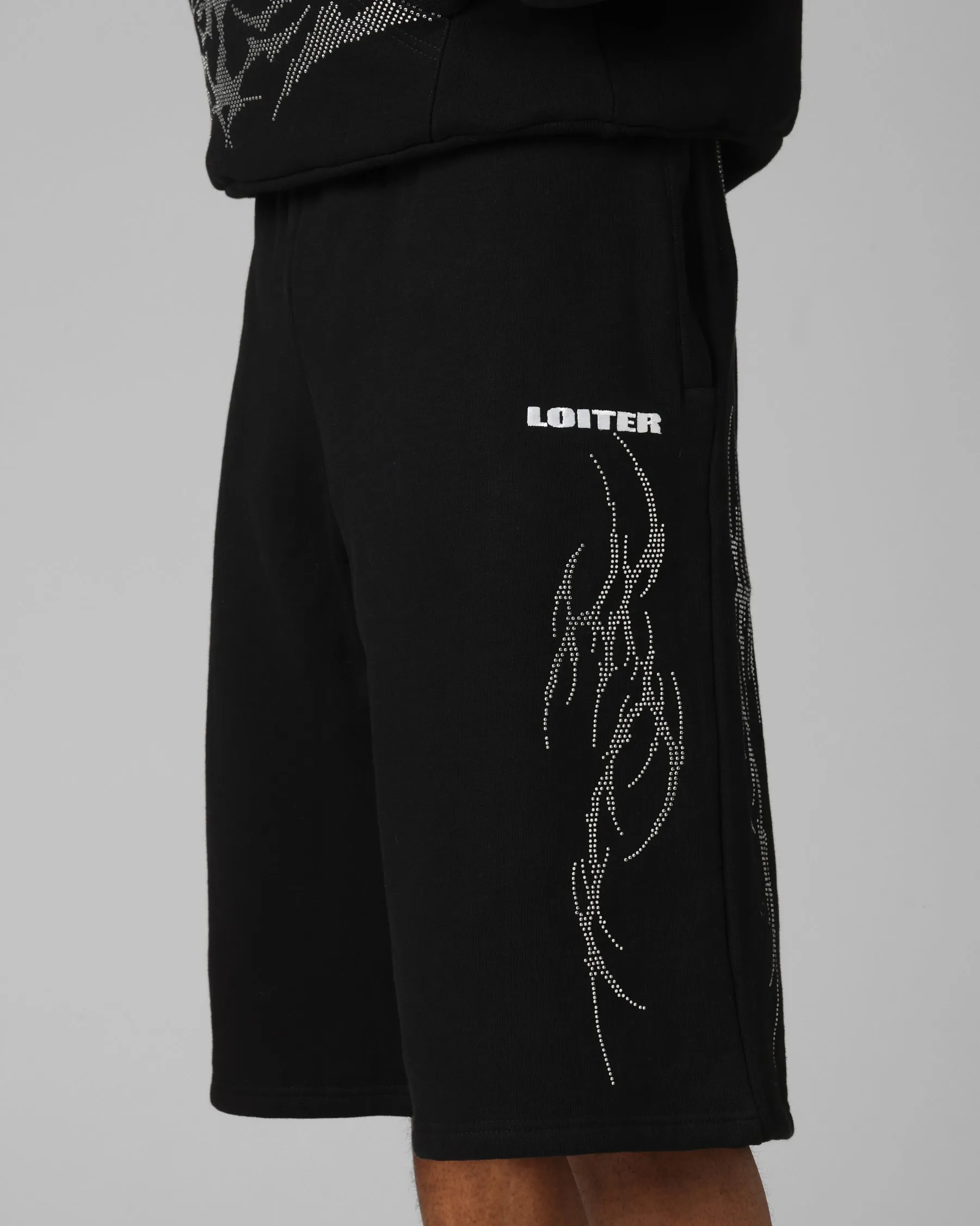 surfing attire Loiter Opaque Sweat Shorts Black