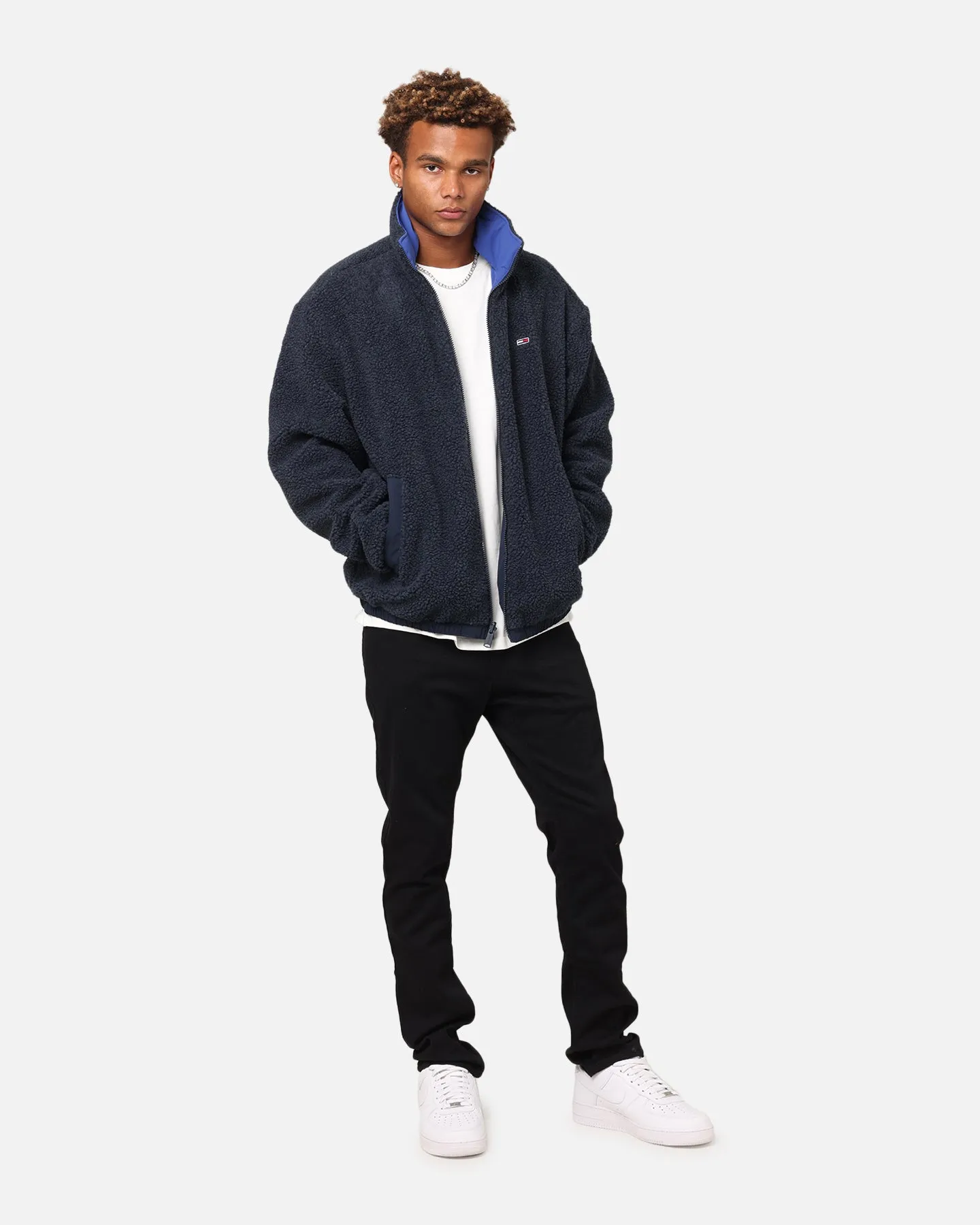 Concealer Stretch Fit Tommy Jeans TJM Reversible Jacket Bright Blue