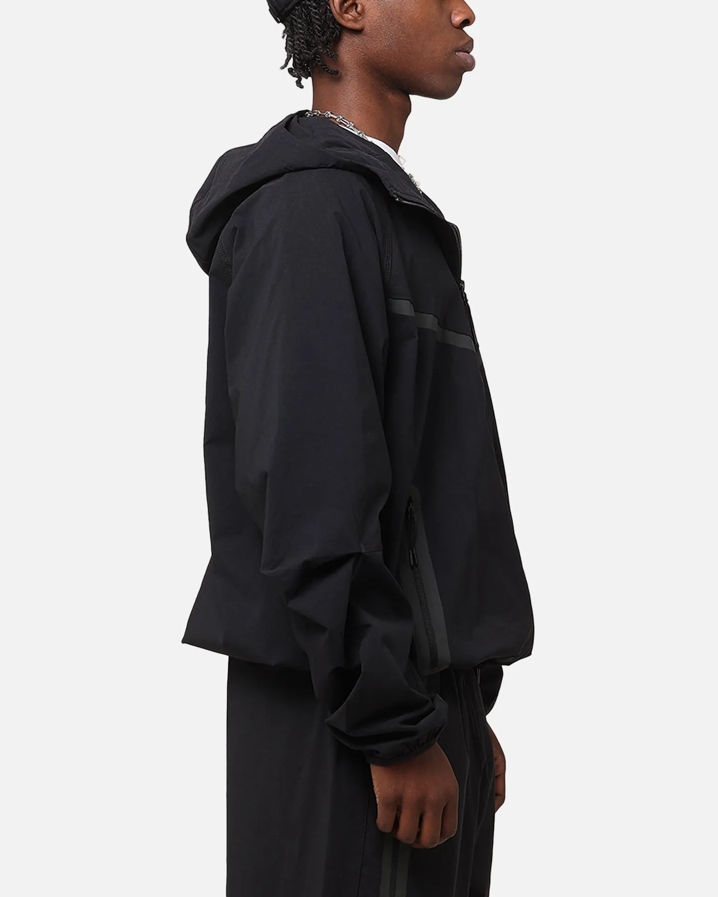 Nike Tech Woven Full Zip Jacket Back/Black/Black Weekend Style Cozy Outerwear