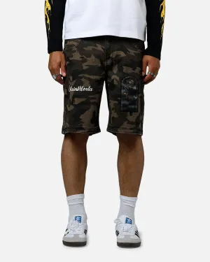 Contoured Cuff Design Sporty Edge Saint Morta Kingdomcome Baggy Shorts Camo