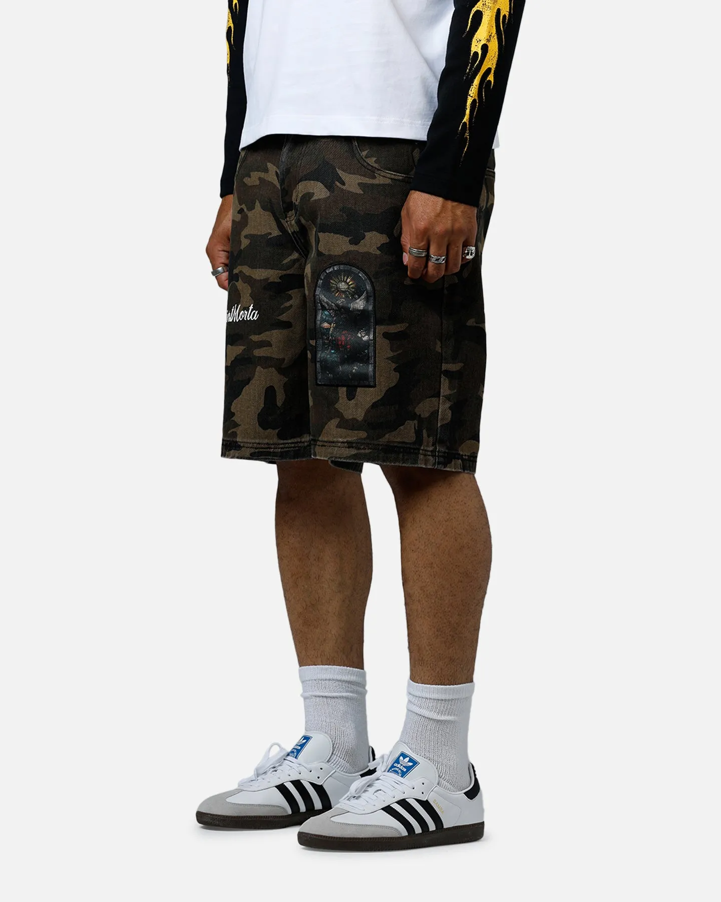 easygoing look transportation industry Saint Morta Kingdomcome Baggy Shorts Camo
