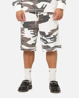 XXIII Printed Thermal Shorts Snow Camo media industry