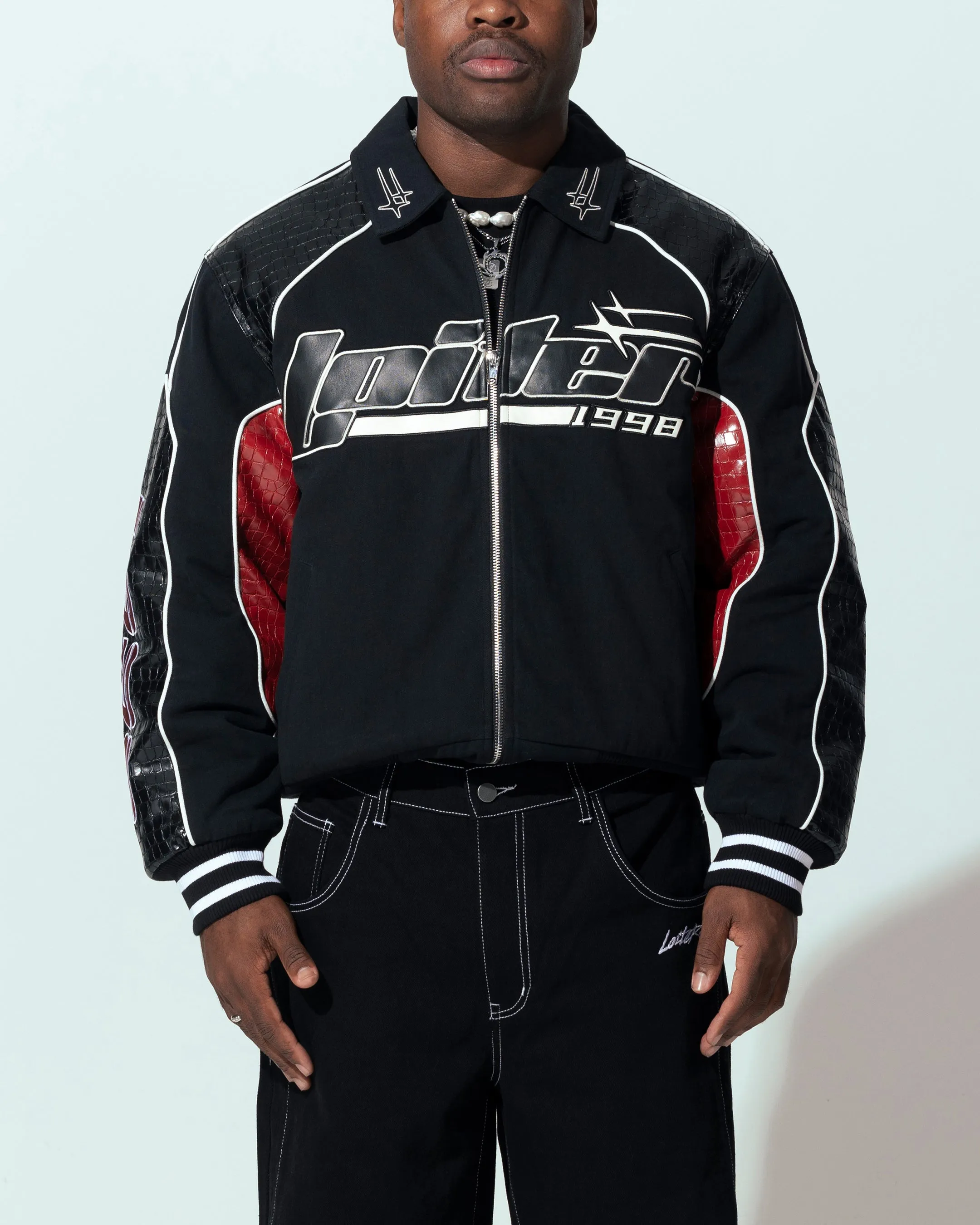 Loiter Formula Jacket Black/Red Softshell Fabric Technology Award