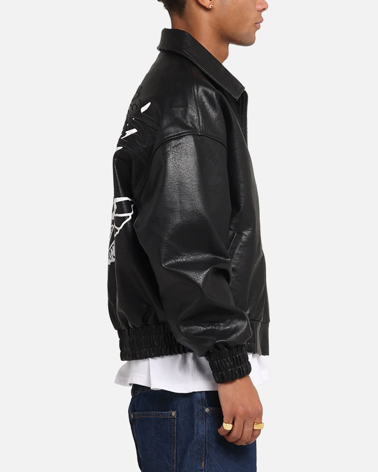 Urban Ease Record Ed Hardy Eagle Jacket Black