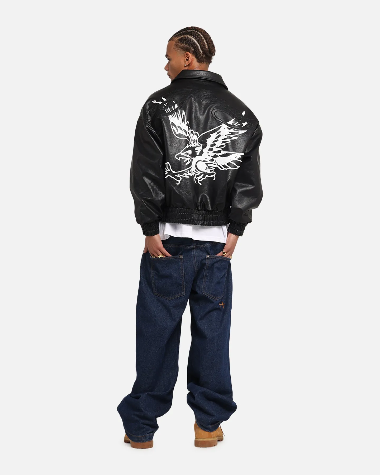 slim Ed Hardy Eagle Jacket Black