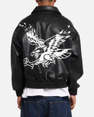Ed Hardy Eagle Jacket Black suitable for work uniforms