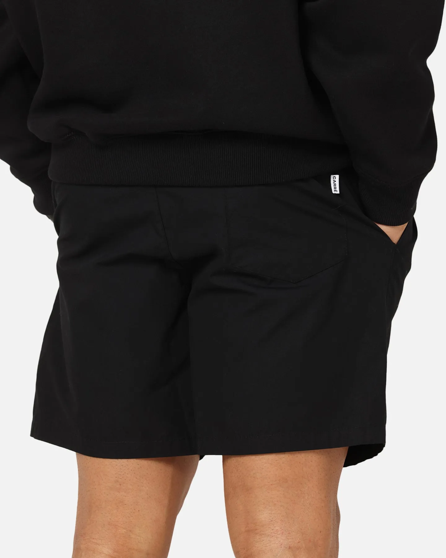 Carre Block Star Beach Shorts Black young adults