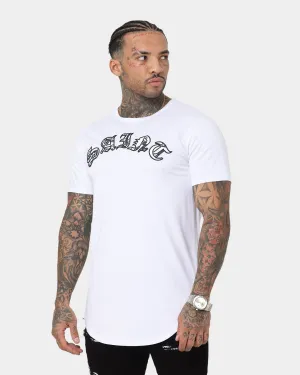 Crew Neck Design Saint Morta Gothic Paisley El Duplo Short Sleeve T-Shirt White/Black